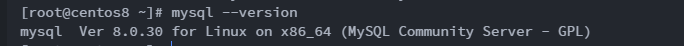 Centos8.2 MySQL
