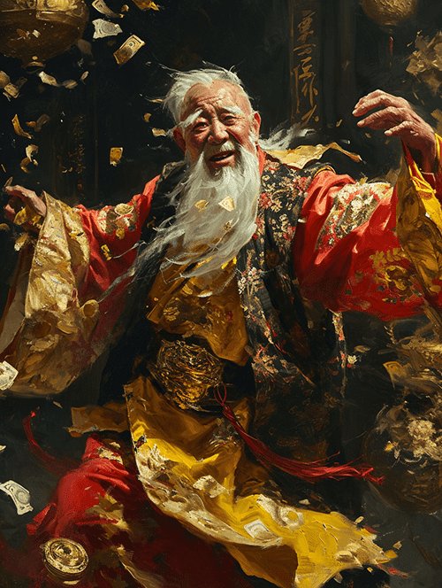 chouqin_a_painting_of_an_old_man_throwing_money_over_his_should_75dad8d8-f02e-44.png